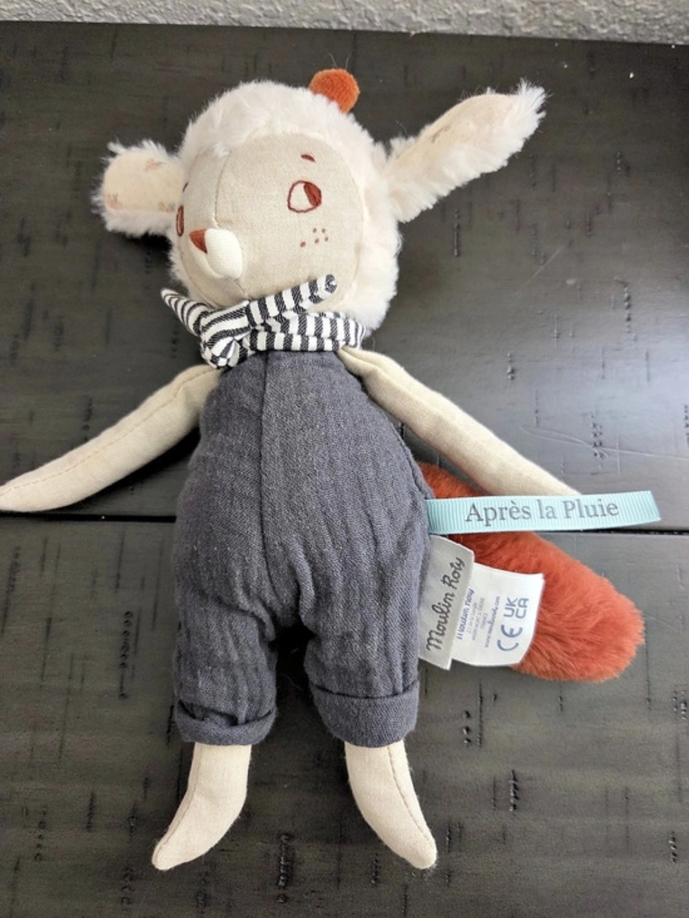 Moulin Roty Après la Pluie Mouton Nuage Doll Gray & White